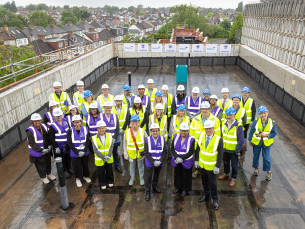 Milton Road, Harrow - topping-out ceremony